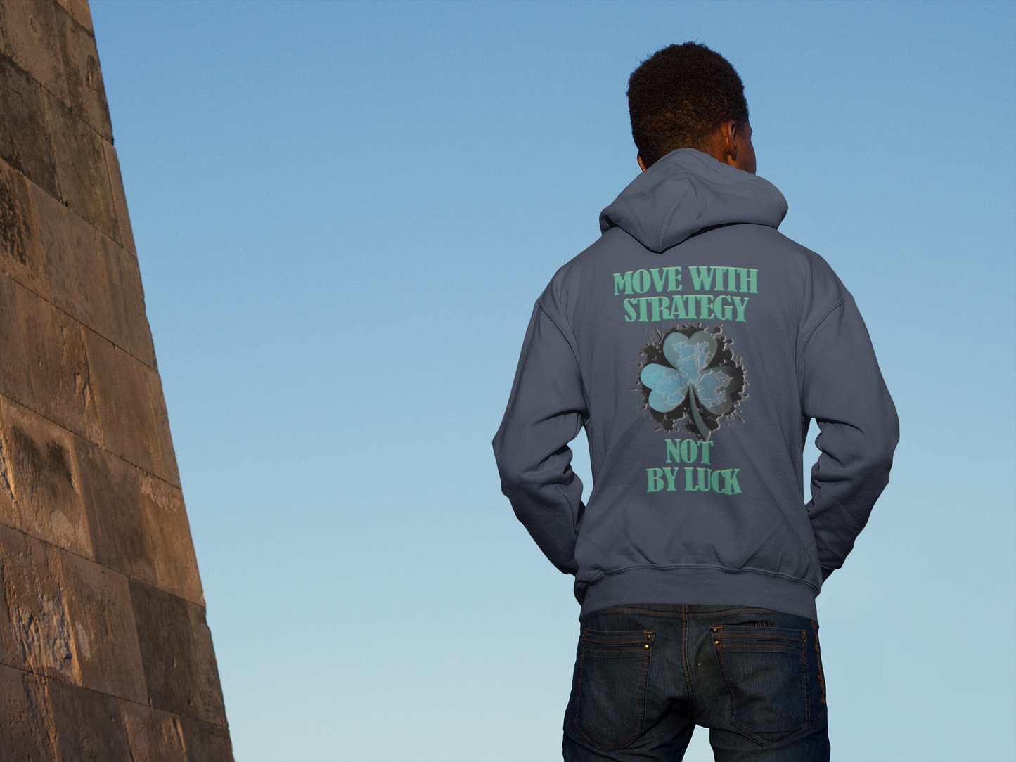 Move With Strategy Not By Luck - Basic Unisex Hoodie